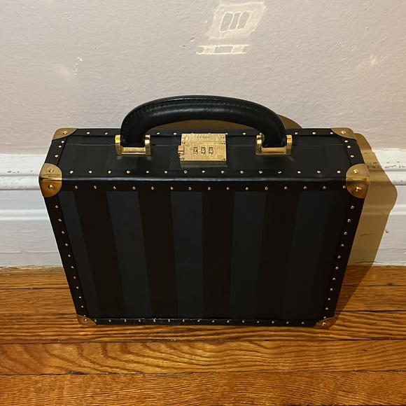 Fendi vintage unisex FF Pequin logo monogram trunk briefcase bag - Picture 3 of 13